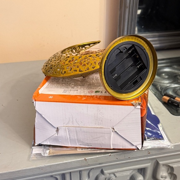 Ramadan Eid Decorations Set Crescent Moon Lamp with Star LED Lights Cards Banner - Picture 11 of 12